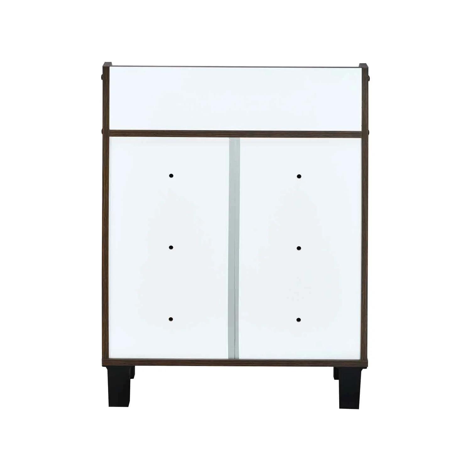 Nilkamal Aze Engineered Wood Shoe Cabinet (Walnut & White) - Image 6