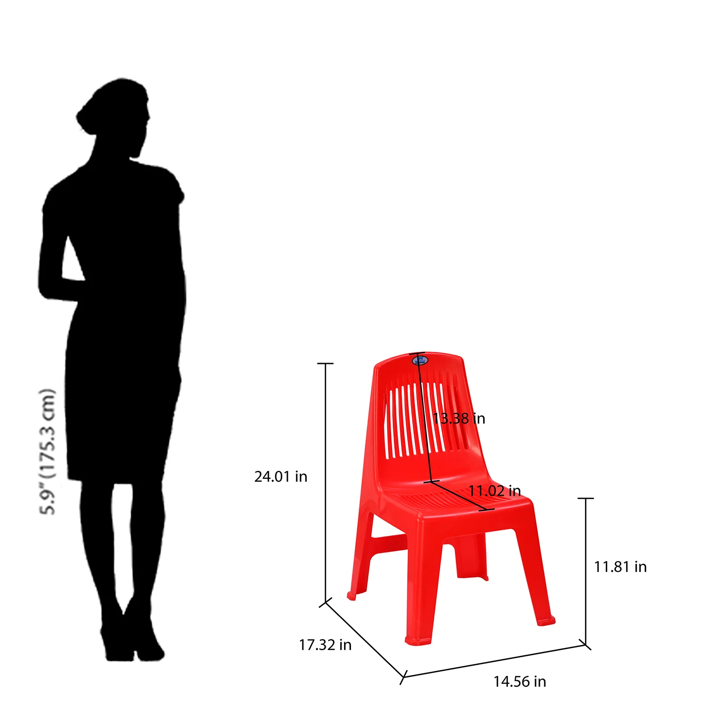 Nilkamal CHR5027 Plastic Baby Armless Chair - Image 20