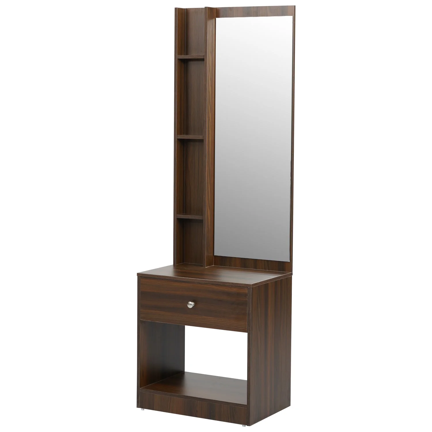 Nilkamal Bergen Dresser with Mirror (Classic Walnut) - Image 4