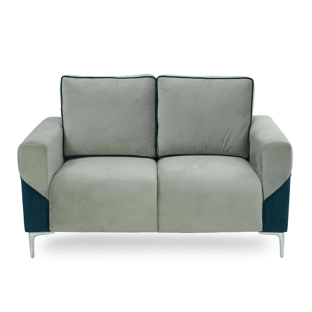 Nilkamal Boston 2 Seater Sofa (Grey & Blue) - Image 5