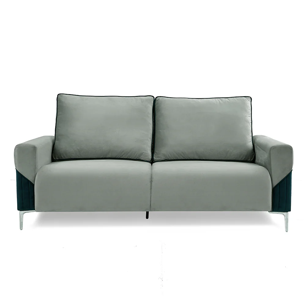 Nilkamal Boston 3 Seater Sofa (Grey & Blue) - Image 3