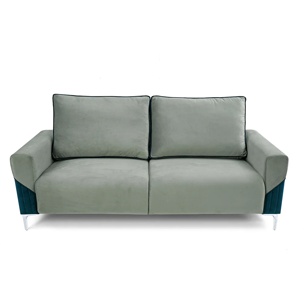 Nilkamal Boston 3 Seater Sofa (Grey & Blue) - Image 5
