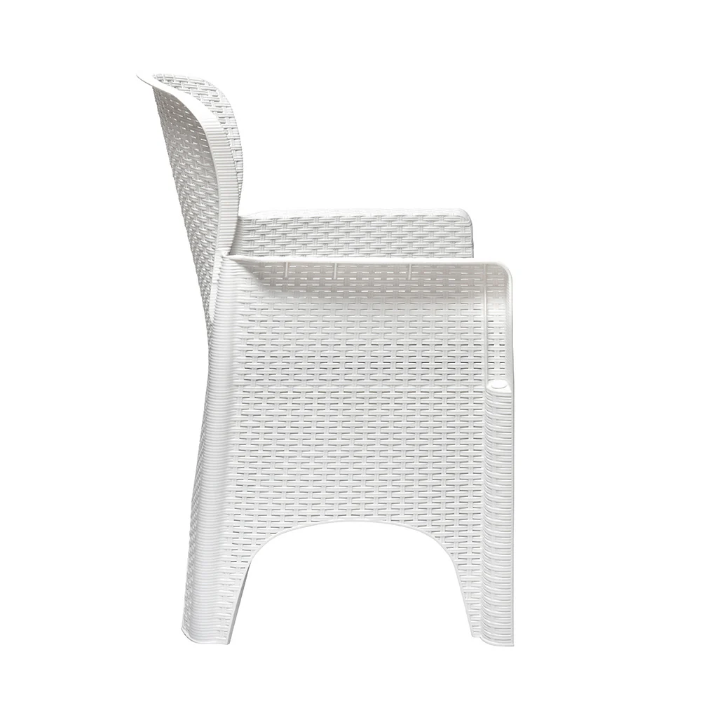 Nilkamal Breeze Outdoor Set of 1 Center Table with Glass and 2 Chairs with Cushion - Image 11