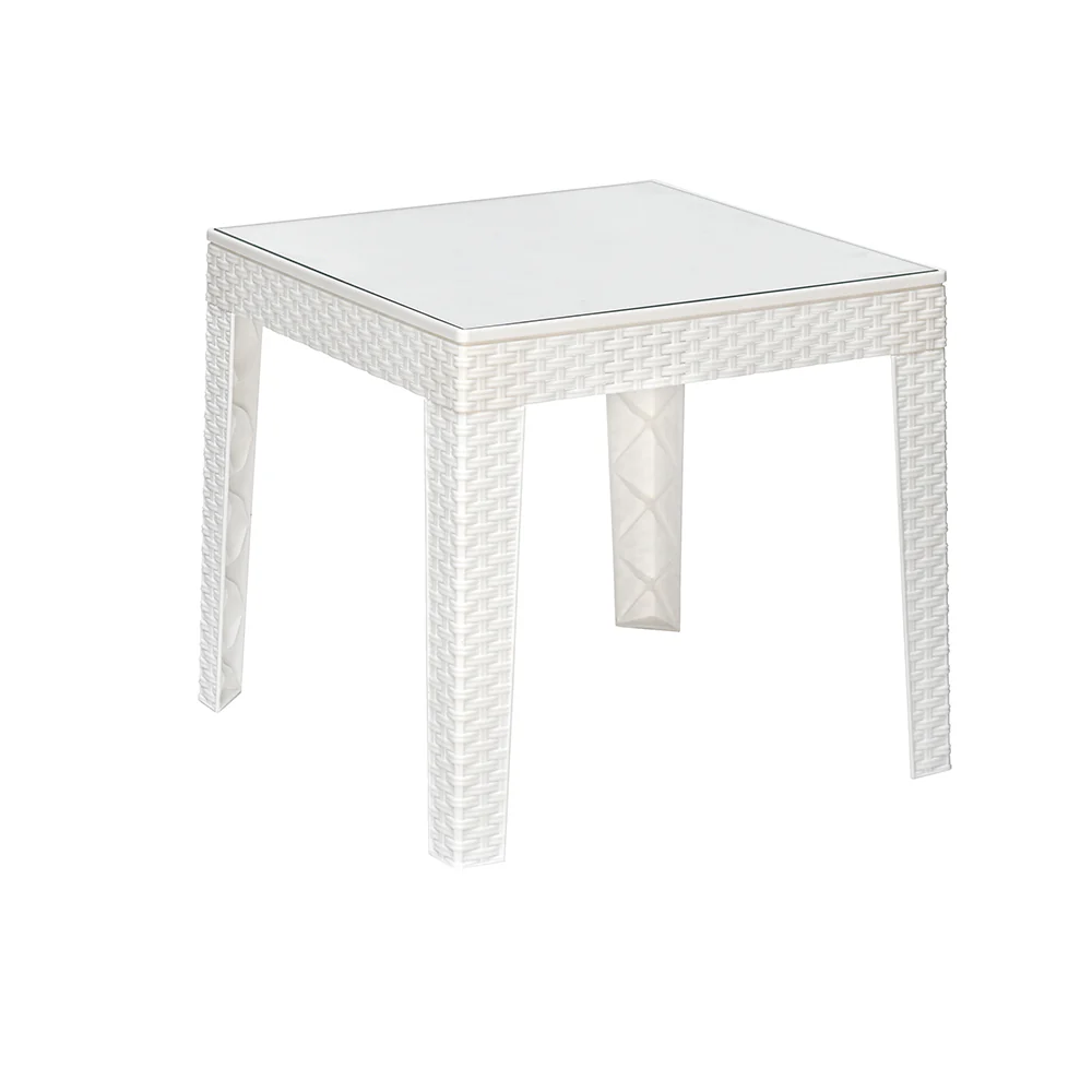Nilkamal Breeze Outdoor Set of 1 Center Table with Glass and 2 Chairs with Cushion - Image 5