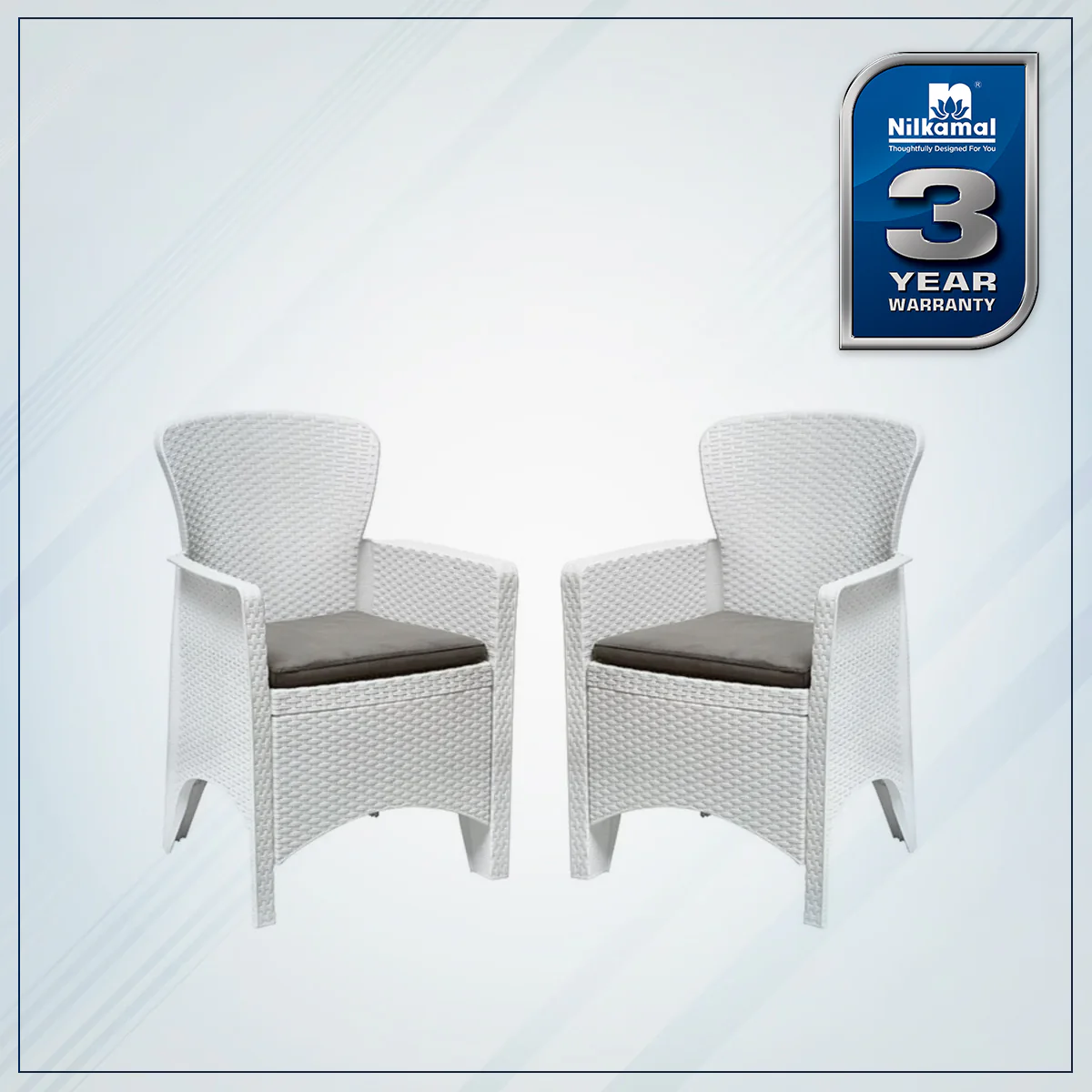 Nilkamal Breeze Outdoor Chairs with Cushion - Image 2