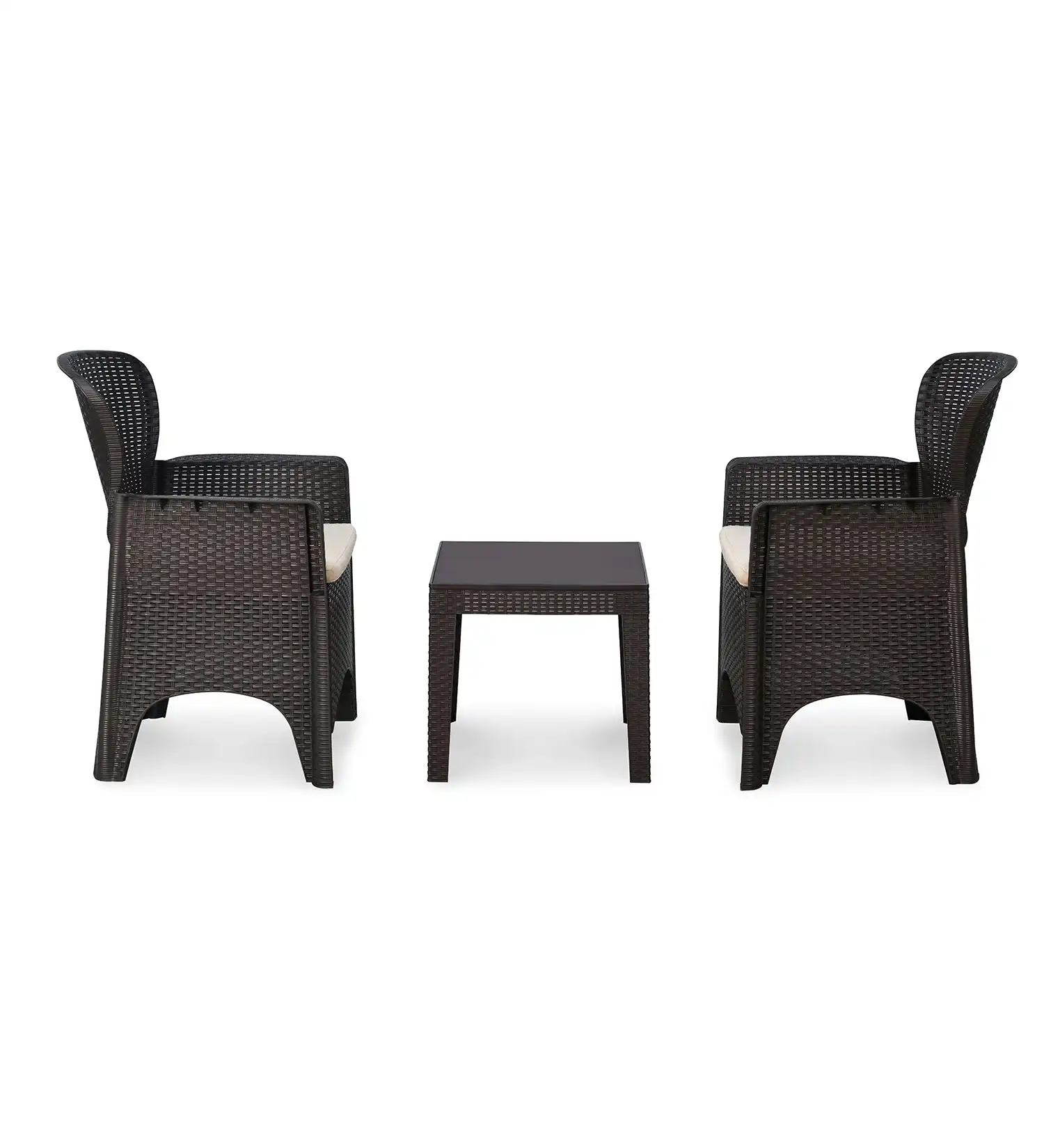 Nilkamal Breeze 2 Seater Balcony Sofa set with Center Table with Glass - Image 7
