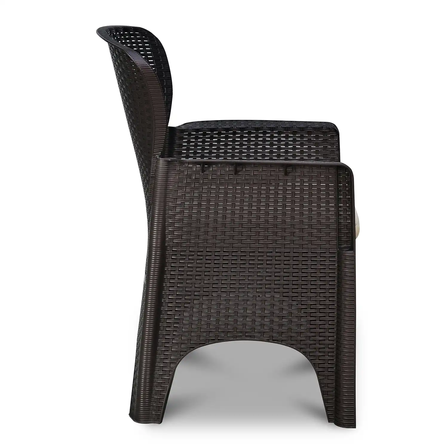 Nilkamal Breeze One Seater Plastic Sofa Chair with Cushion, Set of 2 - Image 7