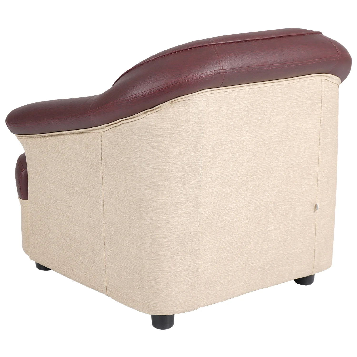 Nilkamal Bright 1 Seater Sofa (Maroon Beige) - Image 6