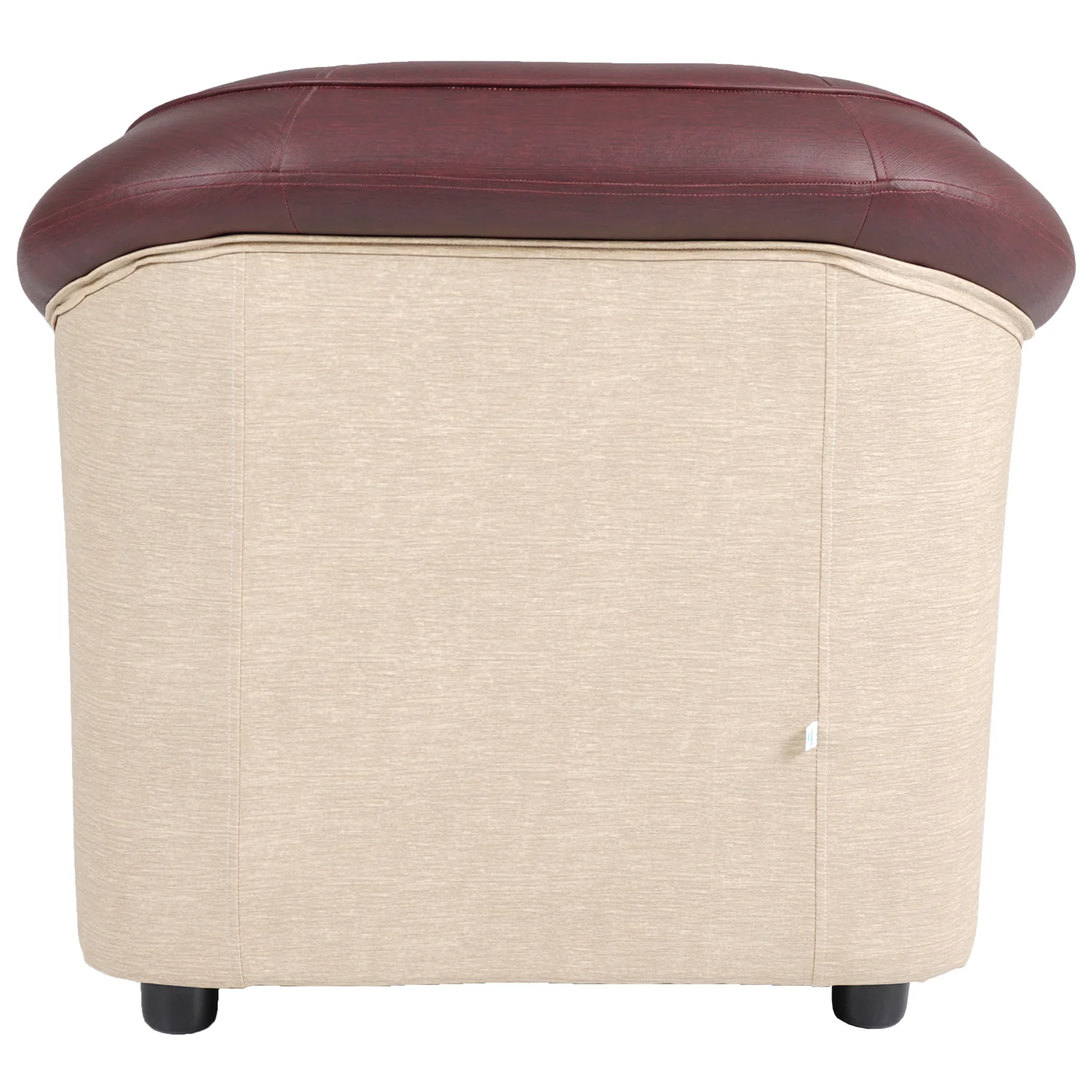 Nilkamal Bright 1 Seater Sofa (Maroon Beige) - Image 7