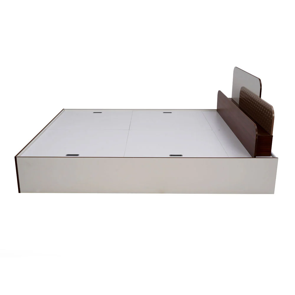 Nilkamal Bruce Queen Bed with Box Storage (Walnut & Cappuccino) - Image 10