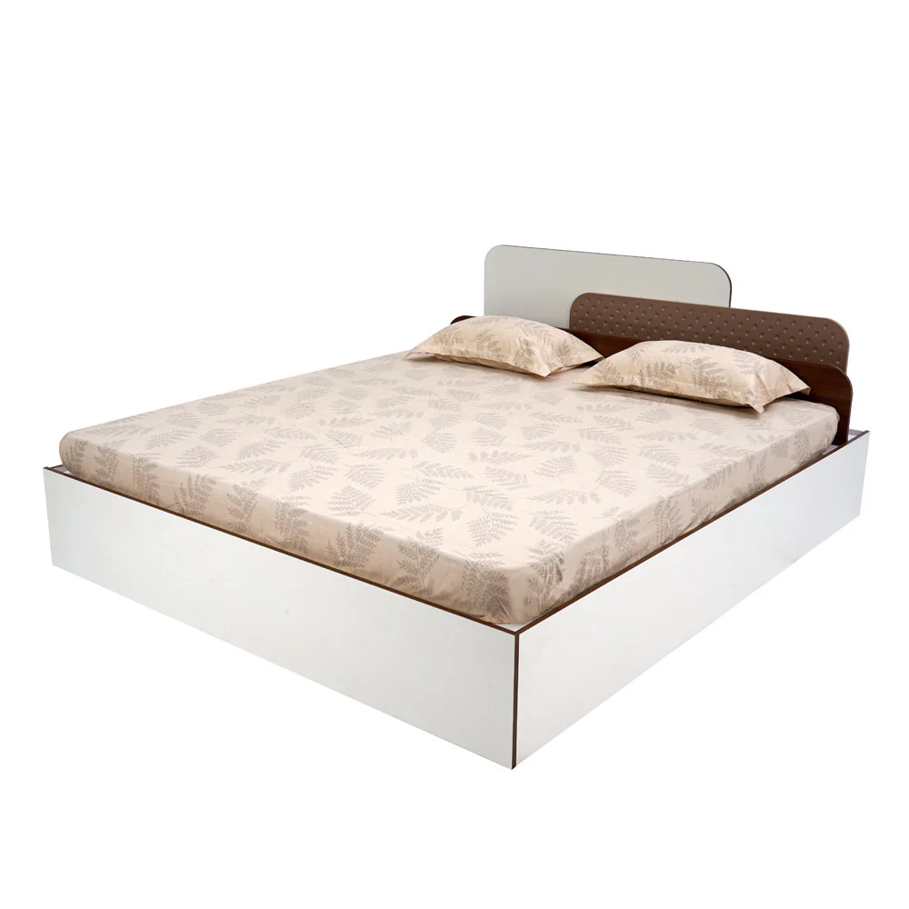 Nilkamal Bruce Queen Bed with Box Storage (Walnut & Cappuccino) - Image 11