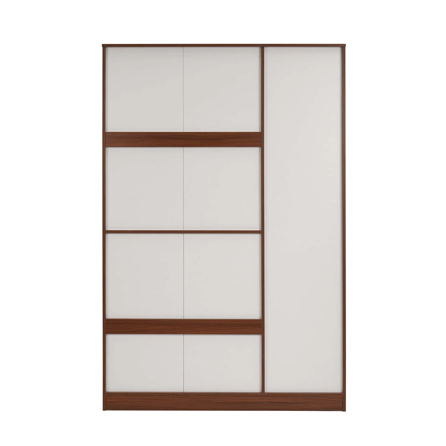 Nilkamal Calipso 3 Door Wardrobe With Mirror (Classic Plank Walnut) - Image 8