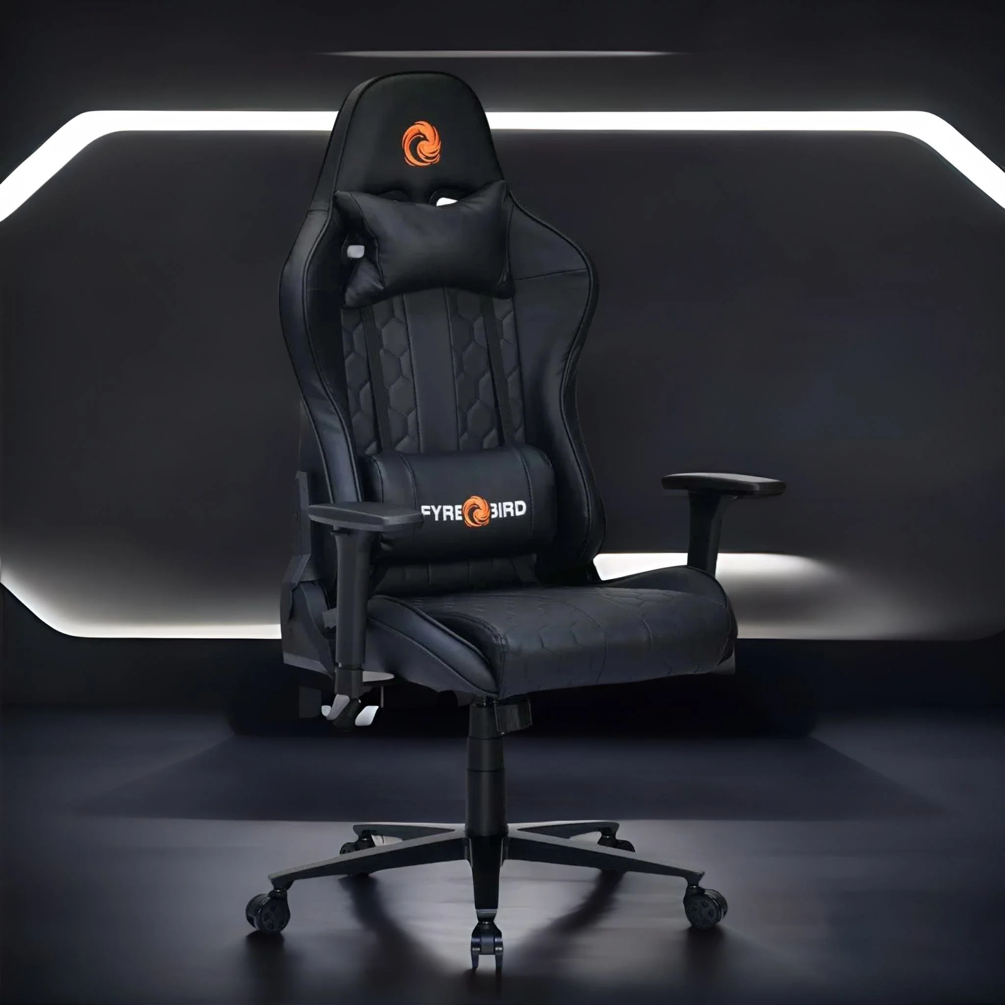 Nilkamal Fyrebird Canophy Gaming Chair (Black) - Image 2
