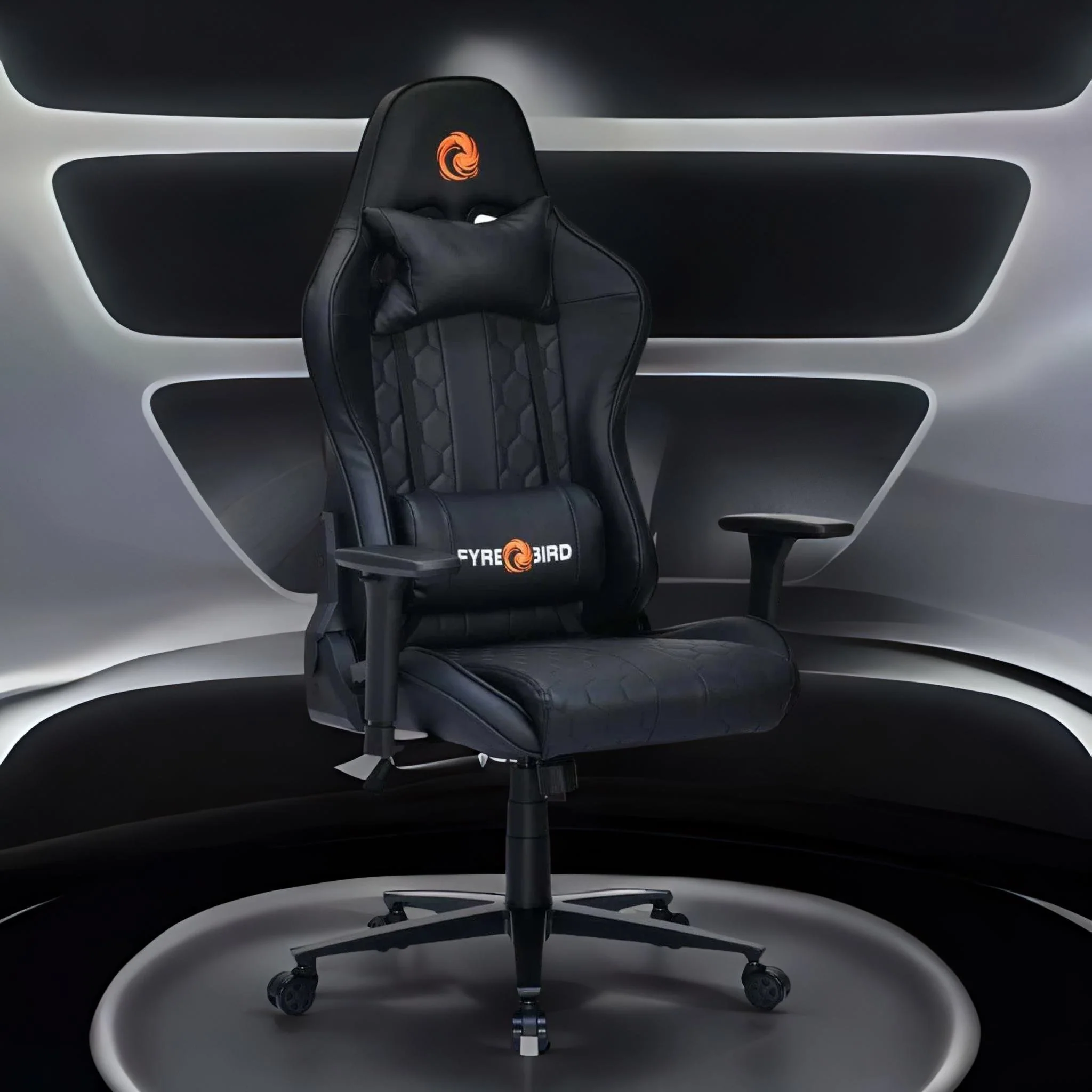 Nilkamal Fyrebird Canophy Gaming Chair (Black) - Image 6