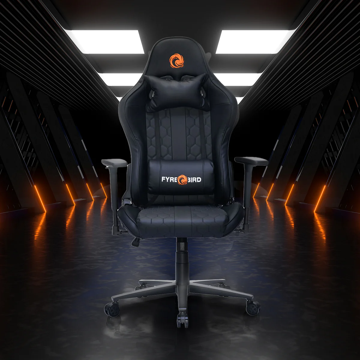 Nilkamal Fyrebird Canophy Gaming Chair (Black) - Image 7