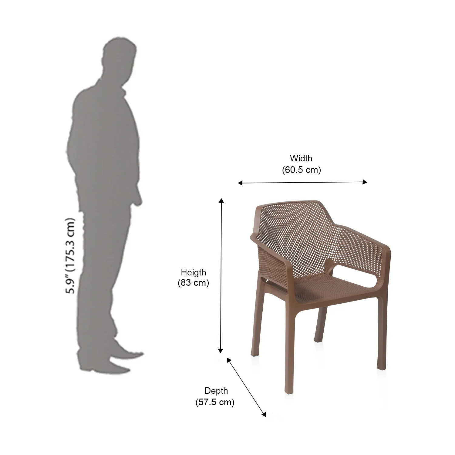 Nilkamal Captain Plastic Arm Chair - Image 21