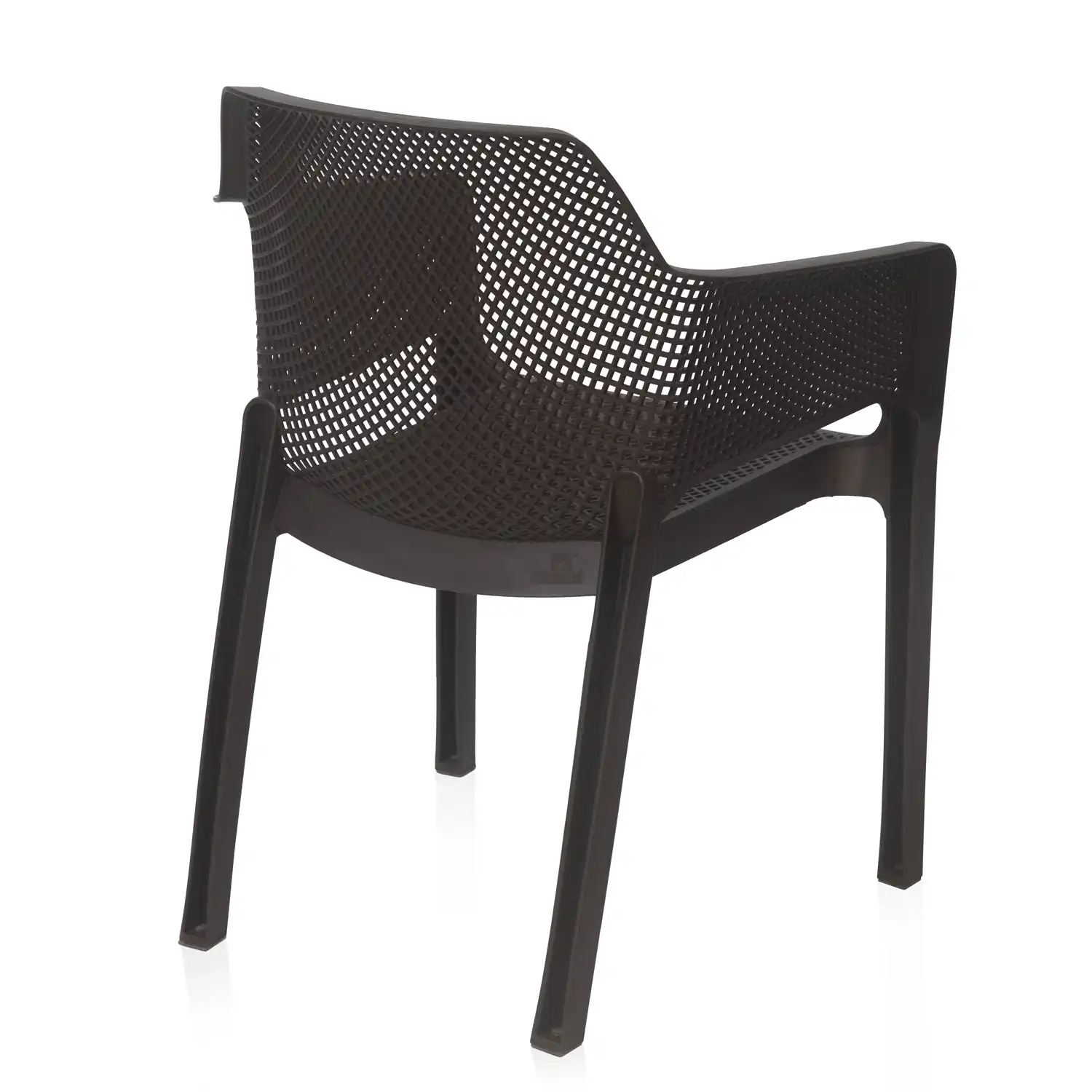 Nilkamal Captain Plastic Arm Chair (Season Rust Brown) - Image 12