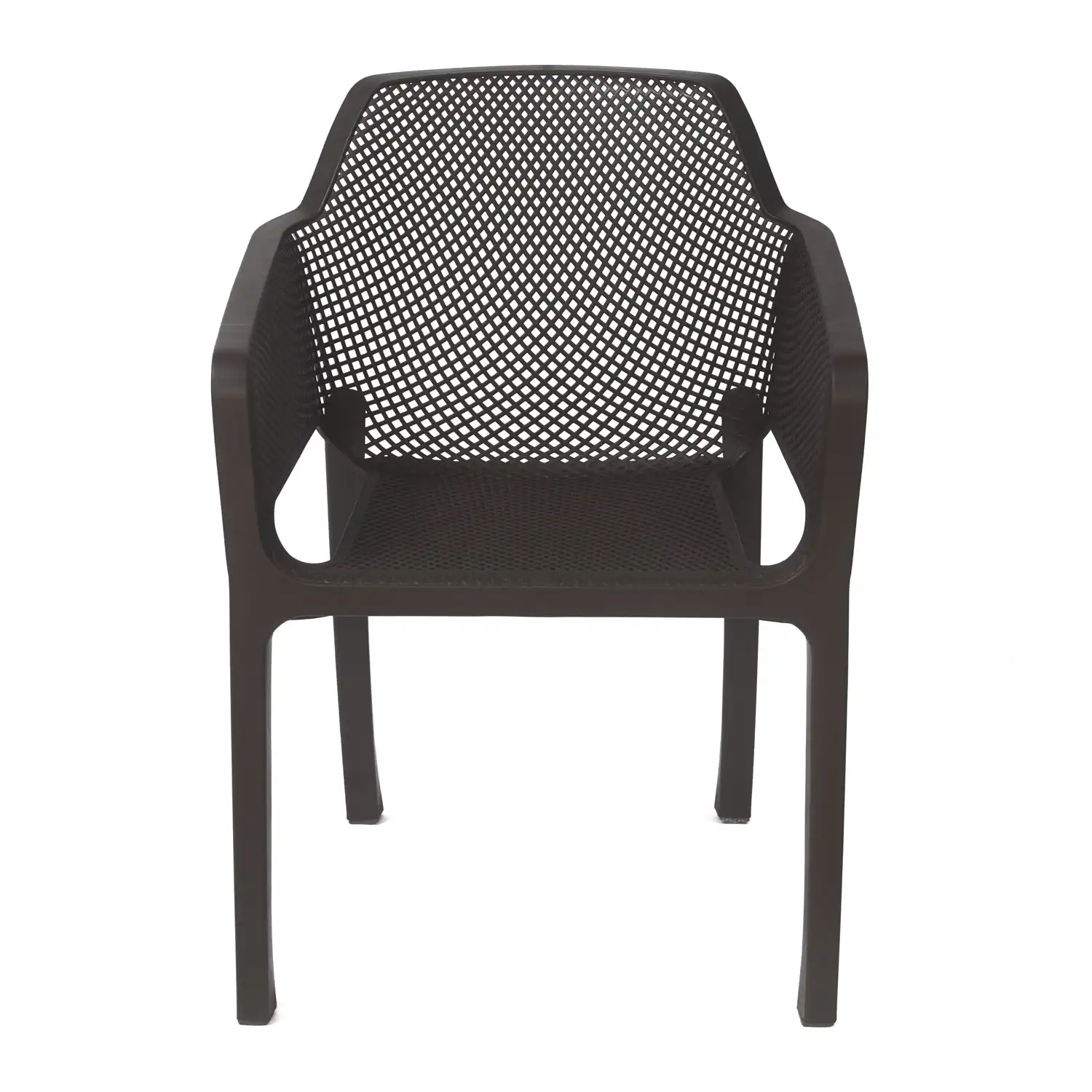Nilkamal Captain Plastic Arm Chair (Season Rust Brown) - Image 5