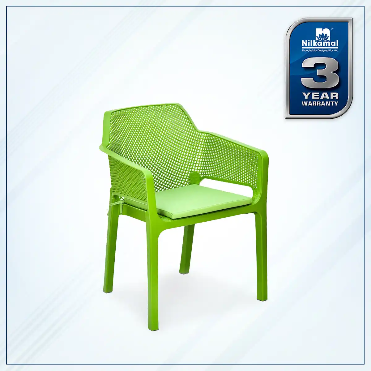 Nilkamal Captain Chair with Leatherette Cushion - Image 11