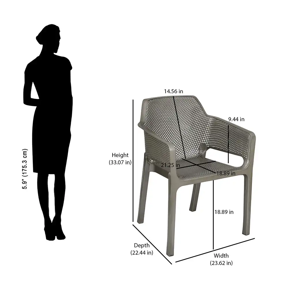 Nilkamal Captain Plastic Arm Chair - Image 20