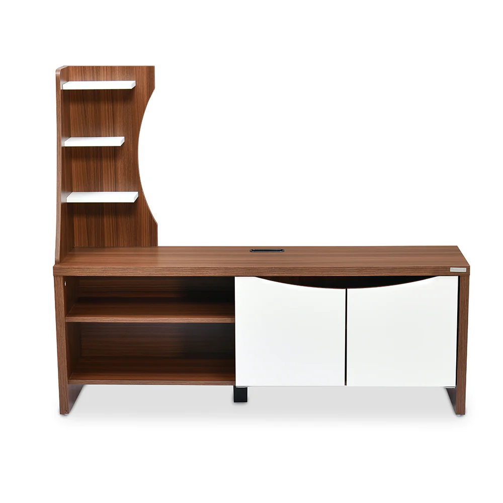 Nilkamal Caspian Wall Unit (Walnut and White) - Image 2