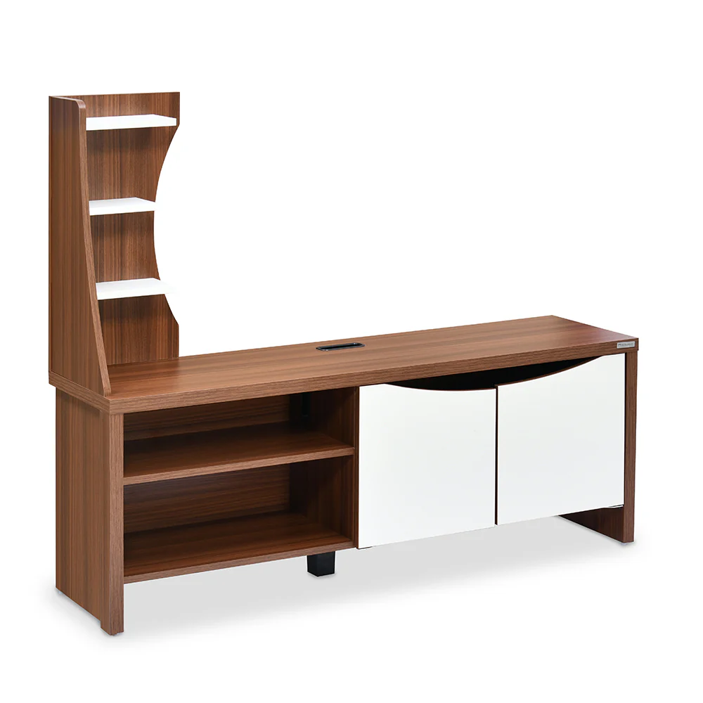 Nilkamal Caspian Wall Unit (Walnut and White) - Image 3
