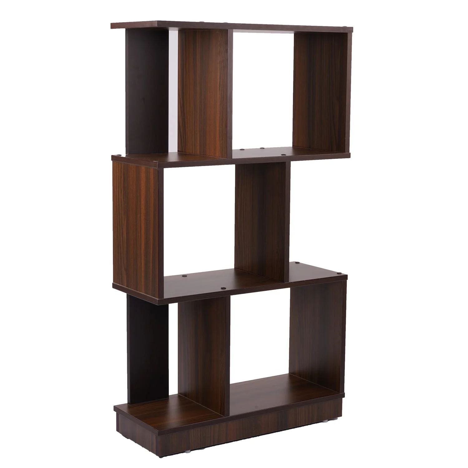 Nilkamal Checkers 3 Tier Book Shelf (Walnut) - Image 3