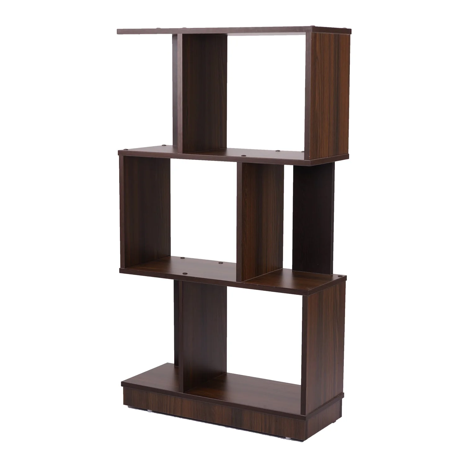 Nilkamal Checkers 3 Tier Book Shelf (Walnut) - Image 4