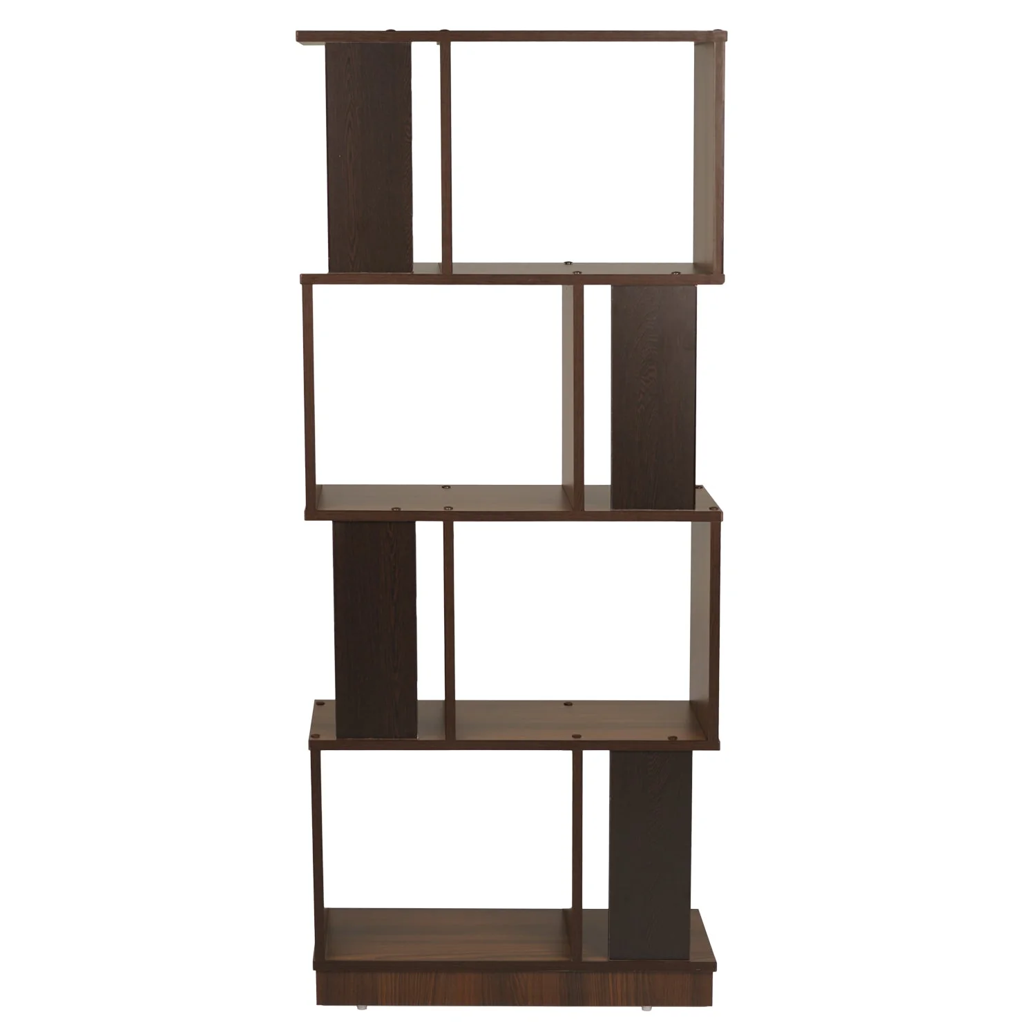 Nilkamal Checkers 4 Tier Book Shelf (Walnut) - Image 6