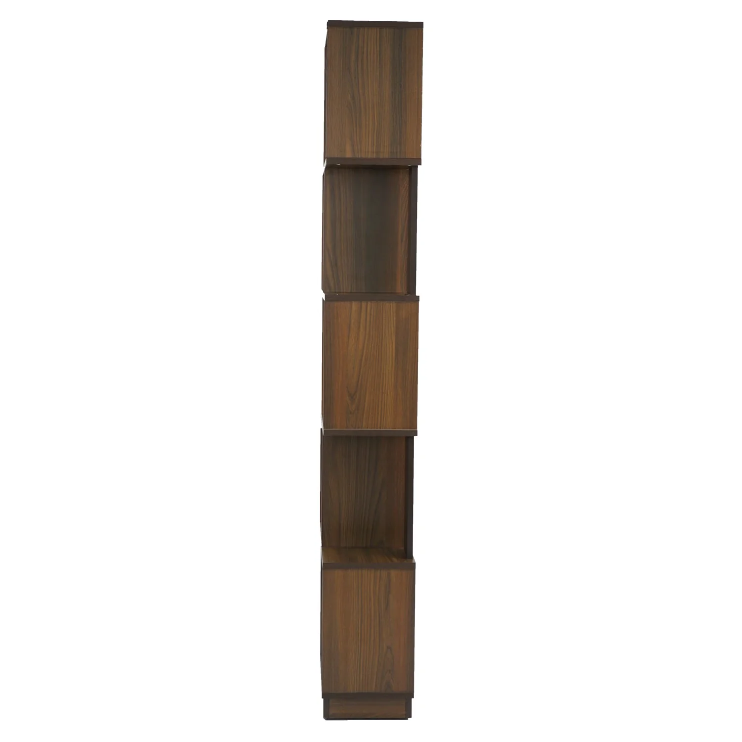 Nilkamal Checkers 5 Tier Book Shelf (Walnut) - Image 5