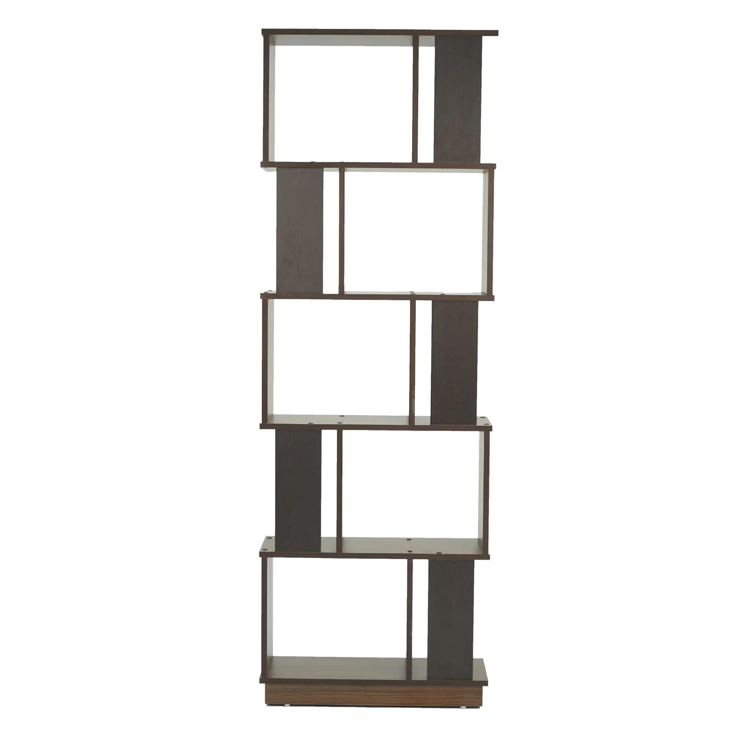 Nilkamal Checkers 5 Tier Book Shelf (Walnut) - Image 6
