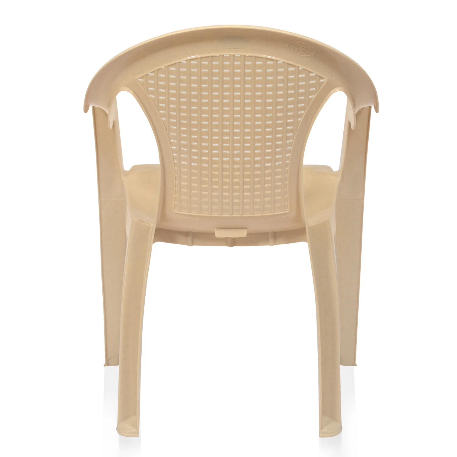 Nilkamal CHR2051 Plastic Arm Chair (Marble Beige) - Image 10