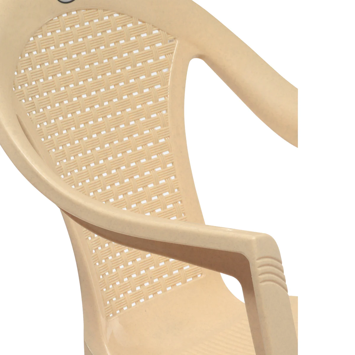 Nilkamal CHR2051 Plastic Arm Chair (Marble Beige) - Image 11