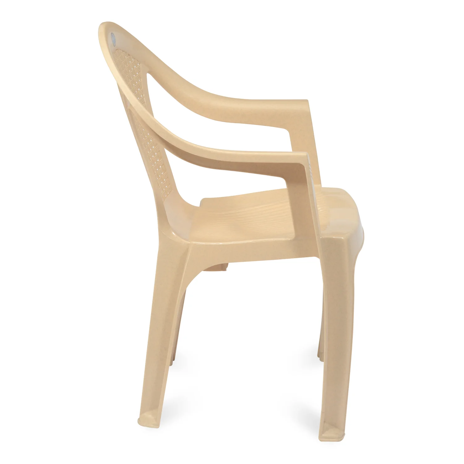 Nilkamal CHR2051 Plastic Arm Chair (Marble Beige) - Image 9