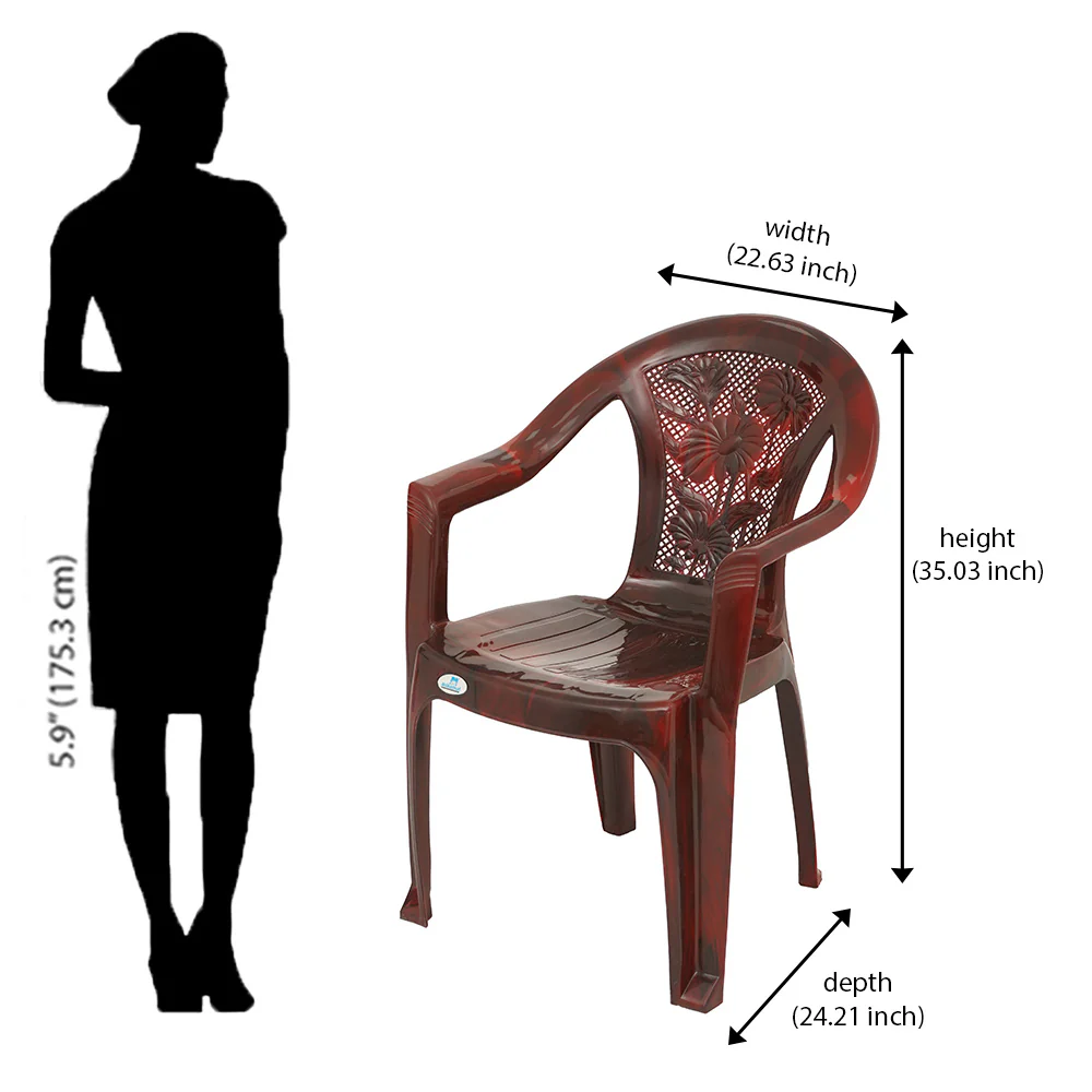 Nilkamal CHR2060 Plastic Arm Chair - Image 35