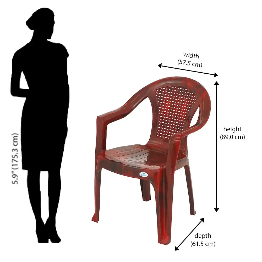 Nilkamal CHR2061 Plastic Arm Chair - Image 41