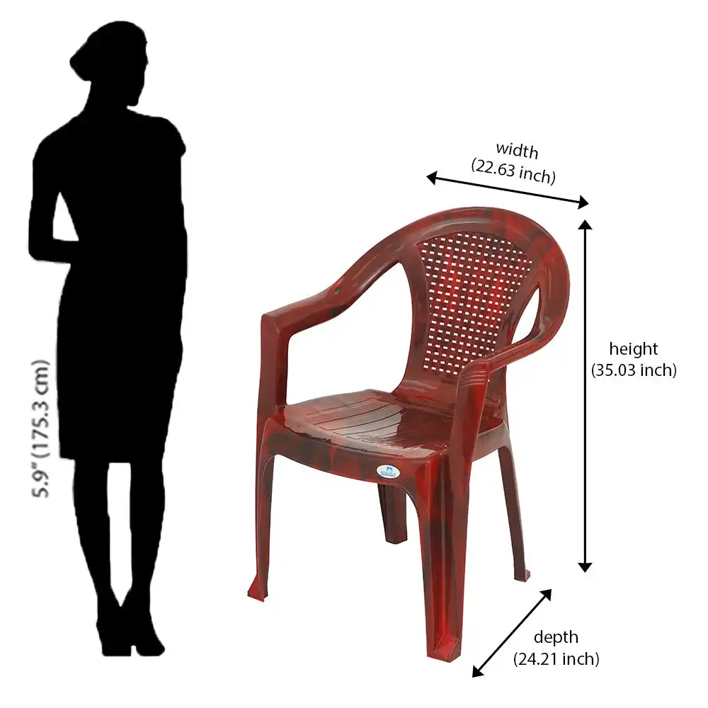 Nilkamal CHR2061 Plastic Arm Chair - Image 42