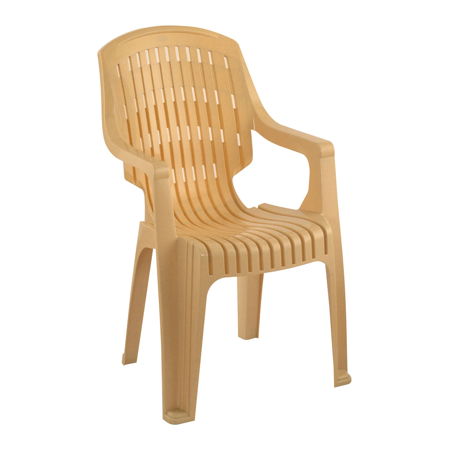 Nilkamal CHR2230 Plastic Arm Chair (Marble Beige) - Image 5