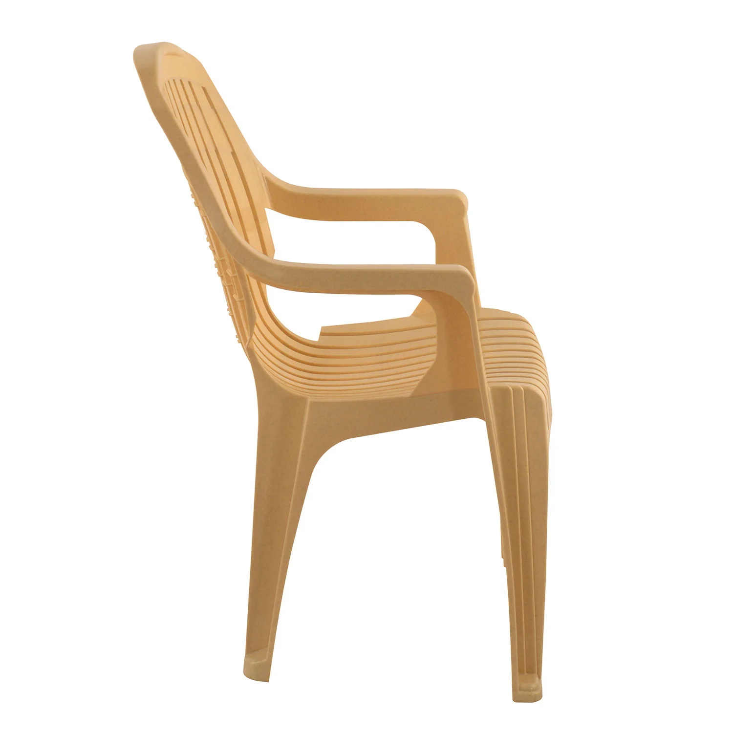 Nilkamal CHR2230 Plastic Arm Chair (Marble Beige) - Image 7