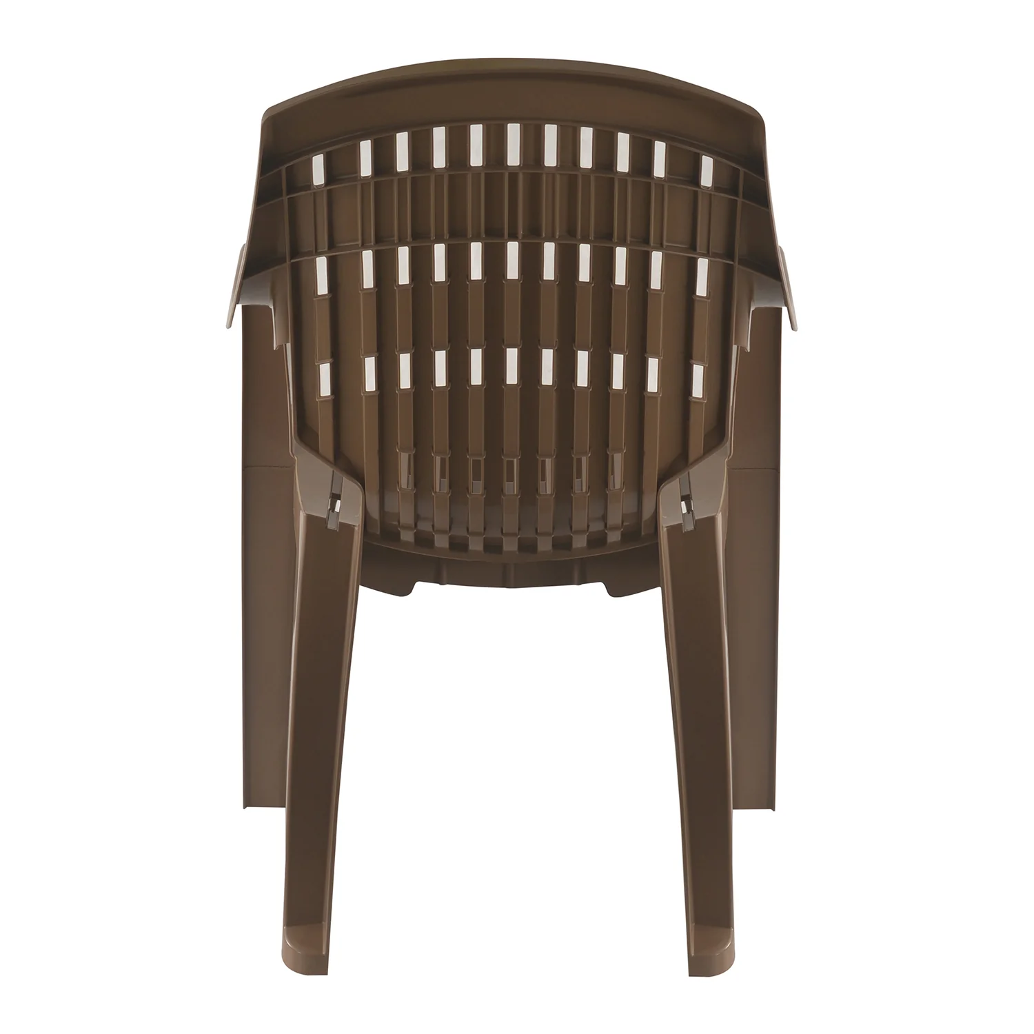 Nilkamal CHR2230 Plastic Arm Chair (Rattan Dark Beige) - Image 6