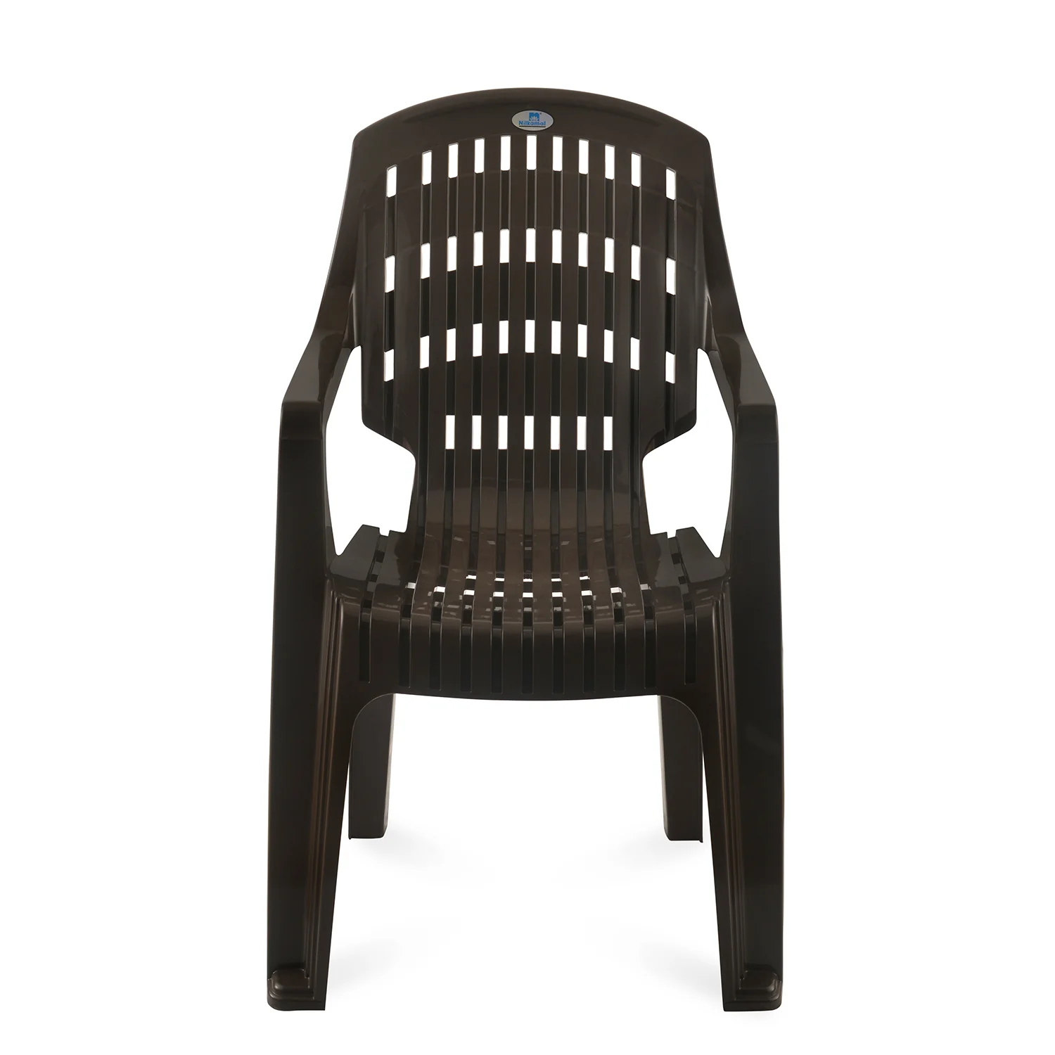 Nilkamal CHR2230 Plastic Arm Chair(Season Rust Brown) - Image 3