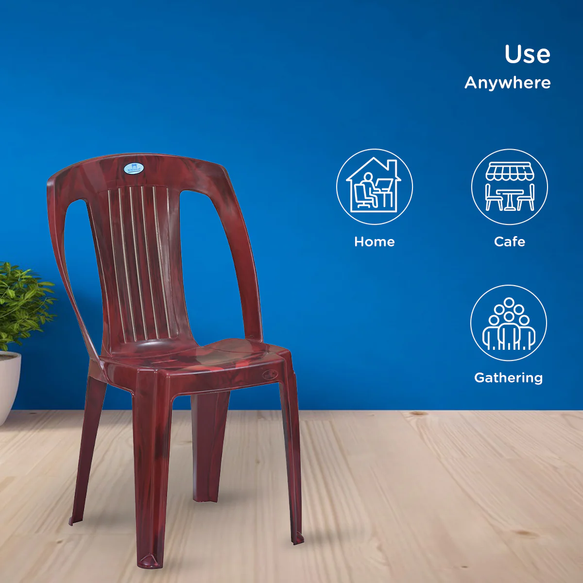 Nilkamal CHR 4032 Plastic Armless Chair - Image 9
