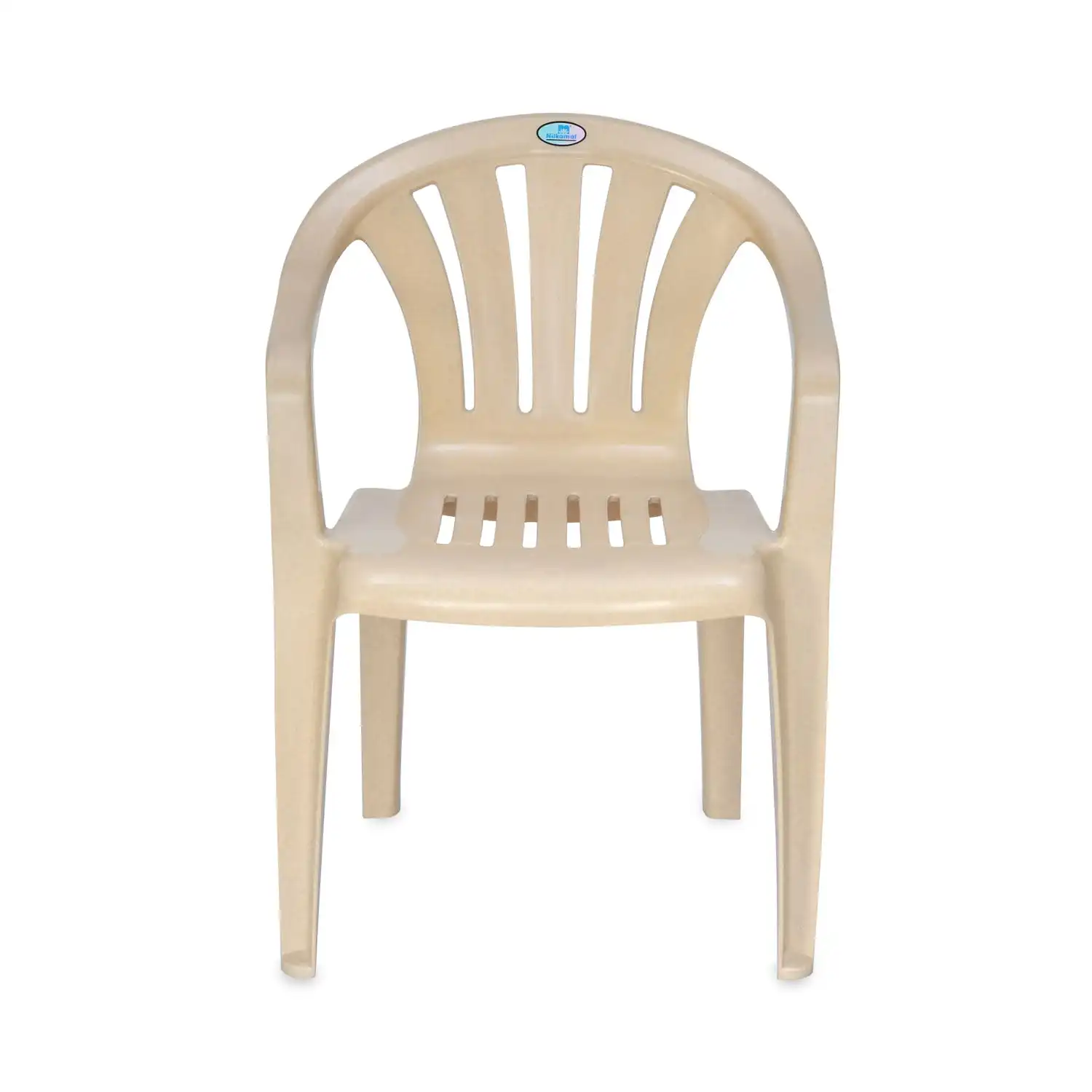 Nilkamal CHR2005 Plastic Arm Chair (Marble Beige) - Image 4