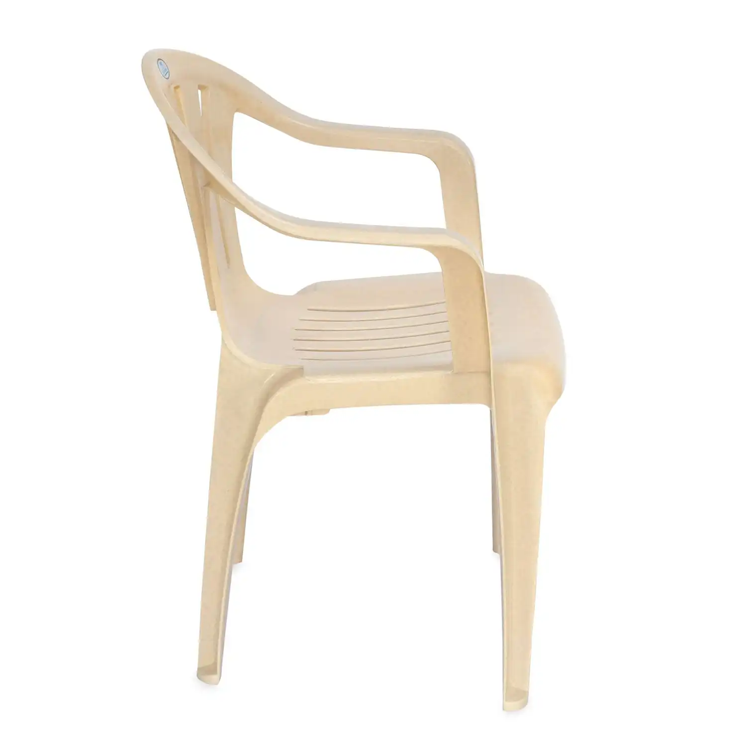 Nilkamal CHR2005 Plastic Arm Chair (Marble Beige) - Image 5