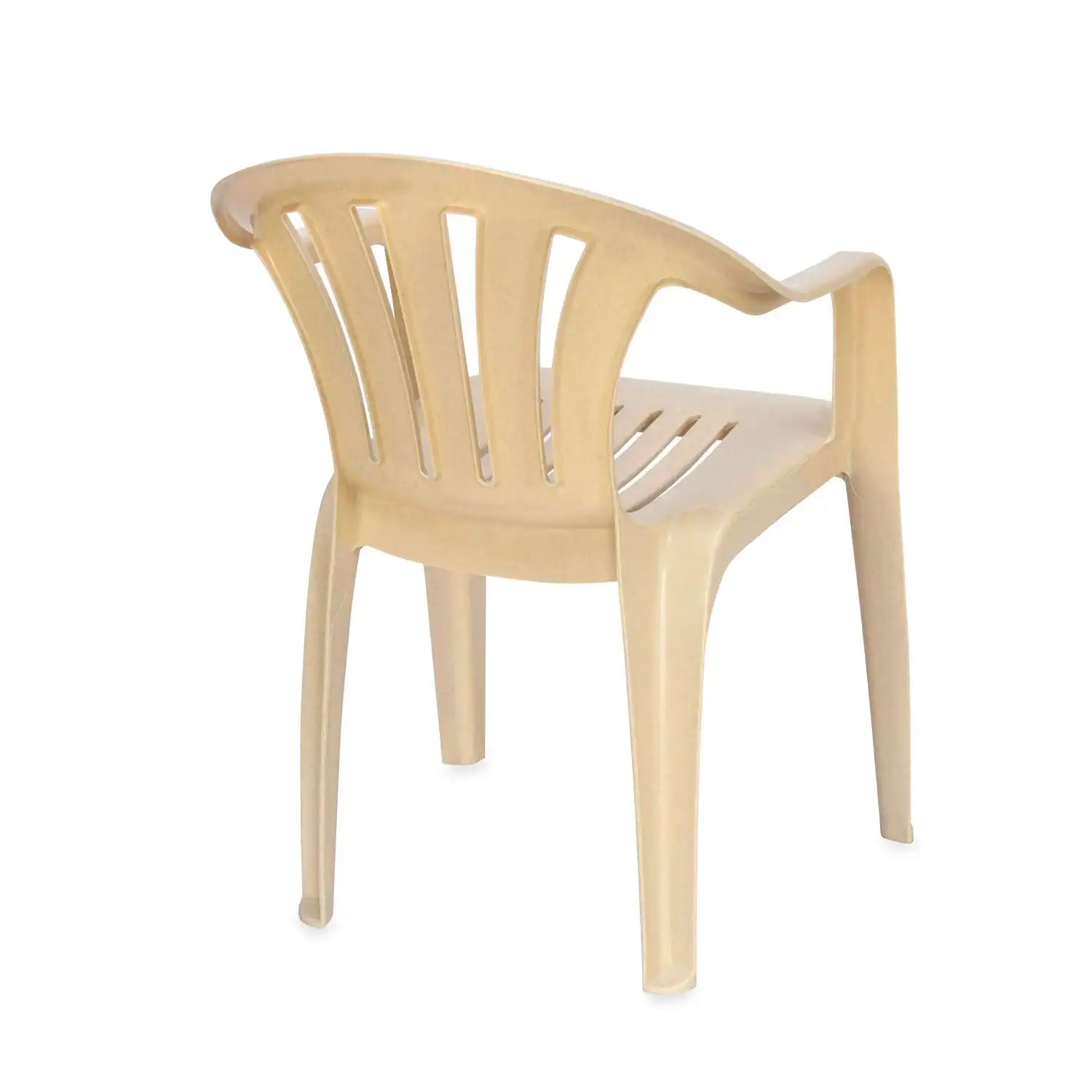 Nilkamal CHR2005 Plastic Arm Chair (Marble Beige) - Image 6