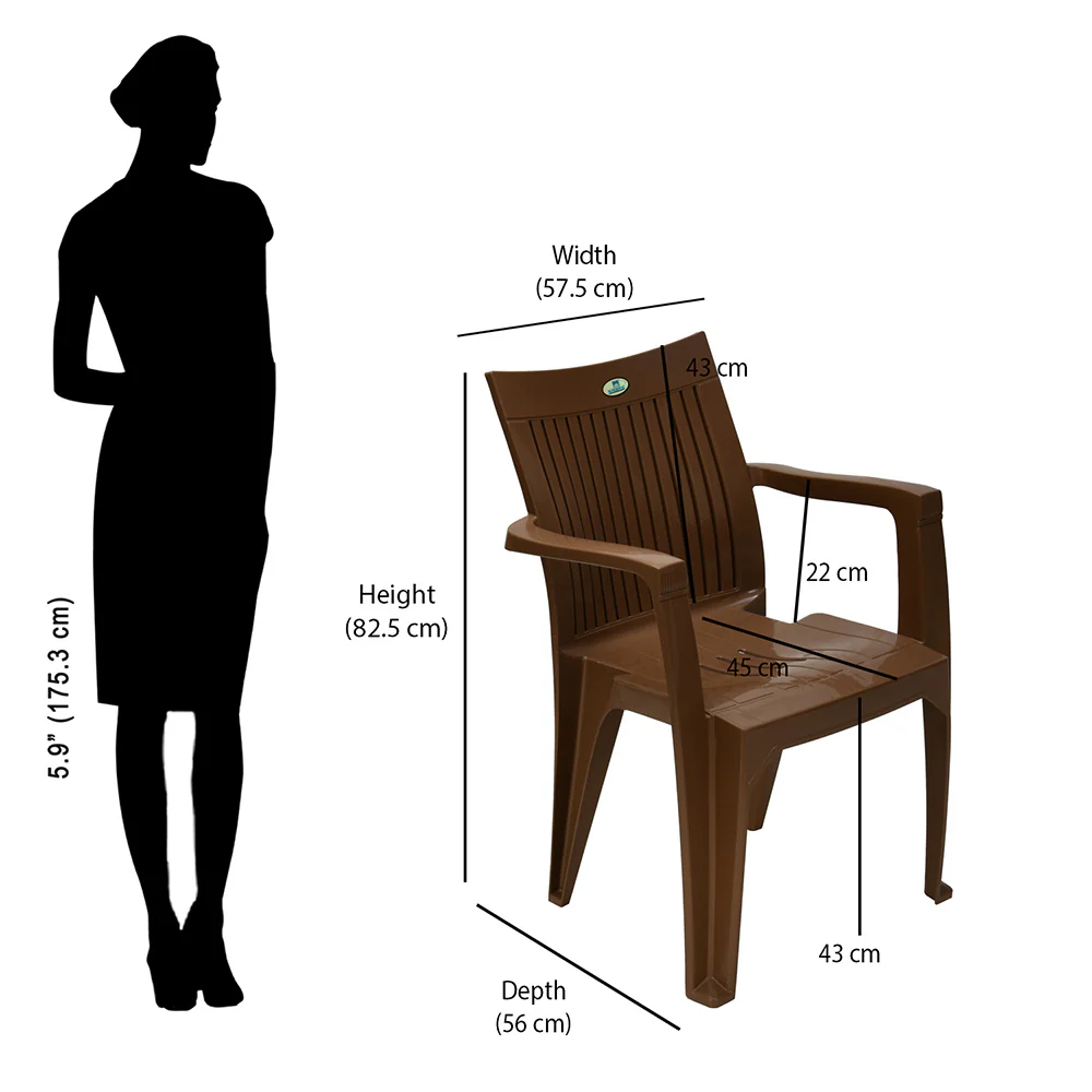 Nilkamal CHR2209 Plastic Arm Chair - Image 17