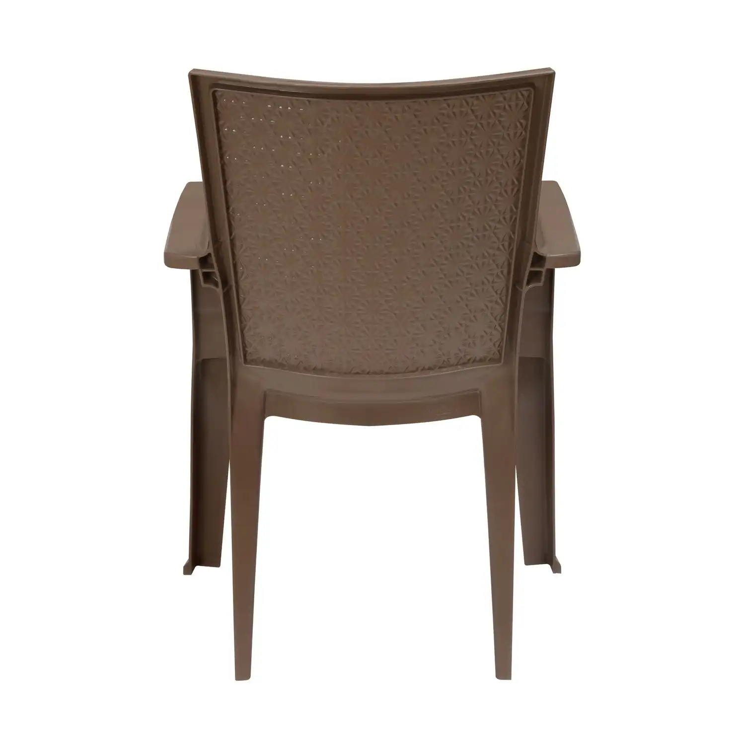 Nilkamal CHR2225 Plastic Arm Chair (Rattan Dark Beige) - Image 10