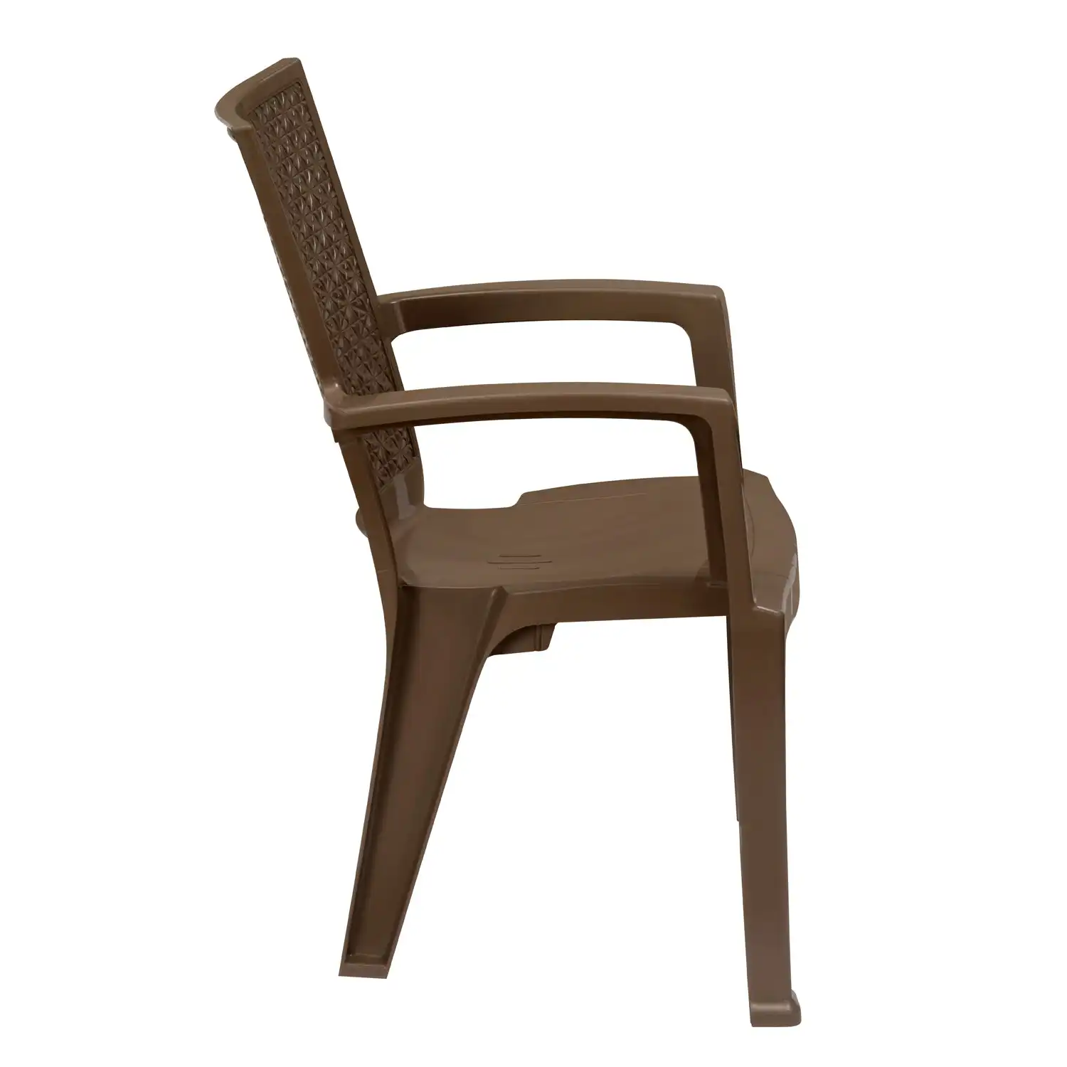 Nilkamal CHR2225 Plastic Arm Chair (Rattan Dark Beige) - Image 8
