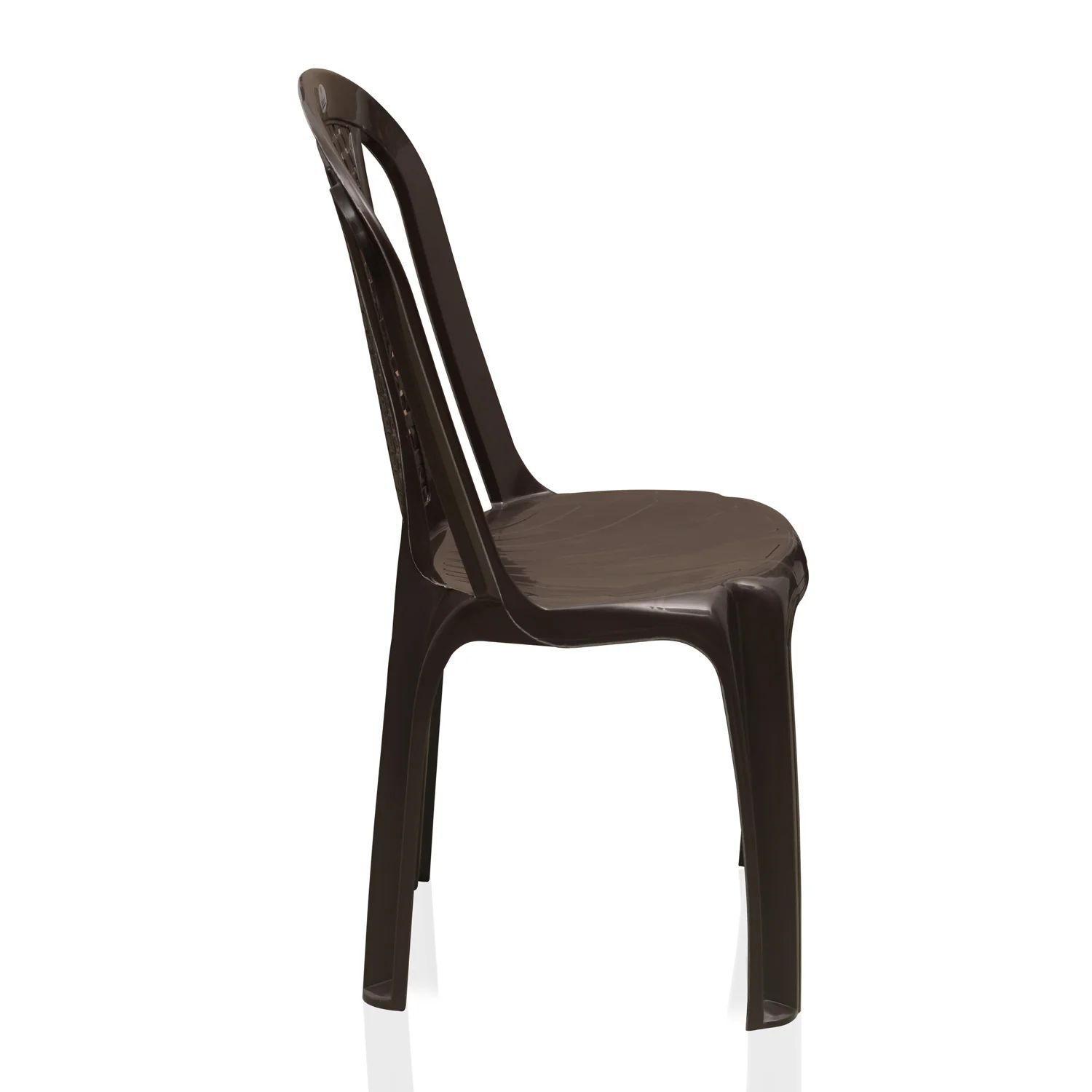 Nilkamal CHR4002 Plastic Armless Chair (Weather Brown) - Image 8