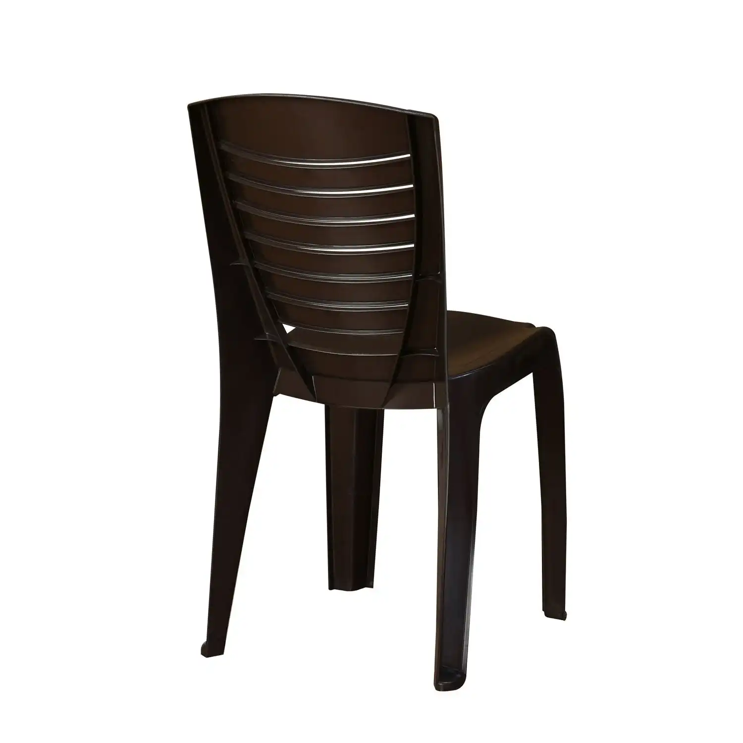 Nilkamal CHR4025 Plastic Armless Chair (Weather Brown) - Image 6
